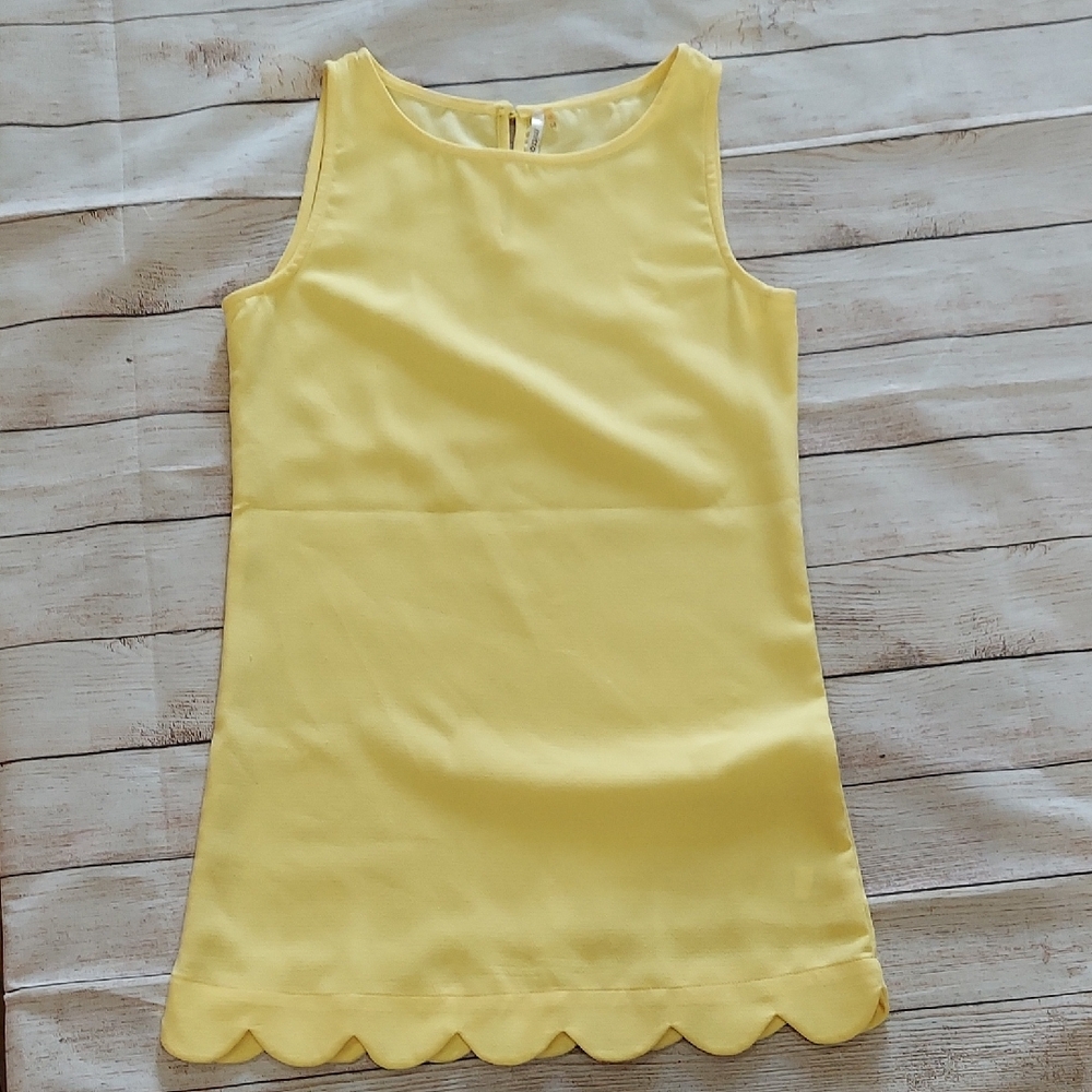 Mittoshop Yellow Sleeveless Sheath Dress